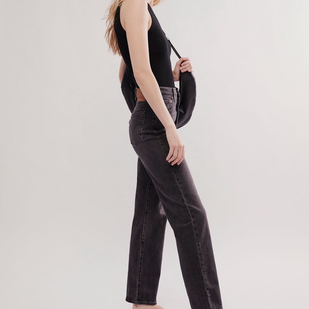 Levi’s Ribcage Full-length Jeans in Static Noise Overload